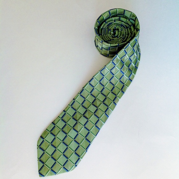 Michael Kors |  Silk Square Block Geometric Tie - Picture 1 of 6